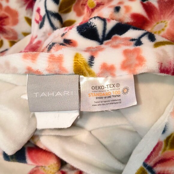 Tahari Floral Flowers Lovey Security Blanket 31" X 39" - Picture 5 of 5